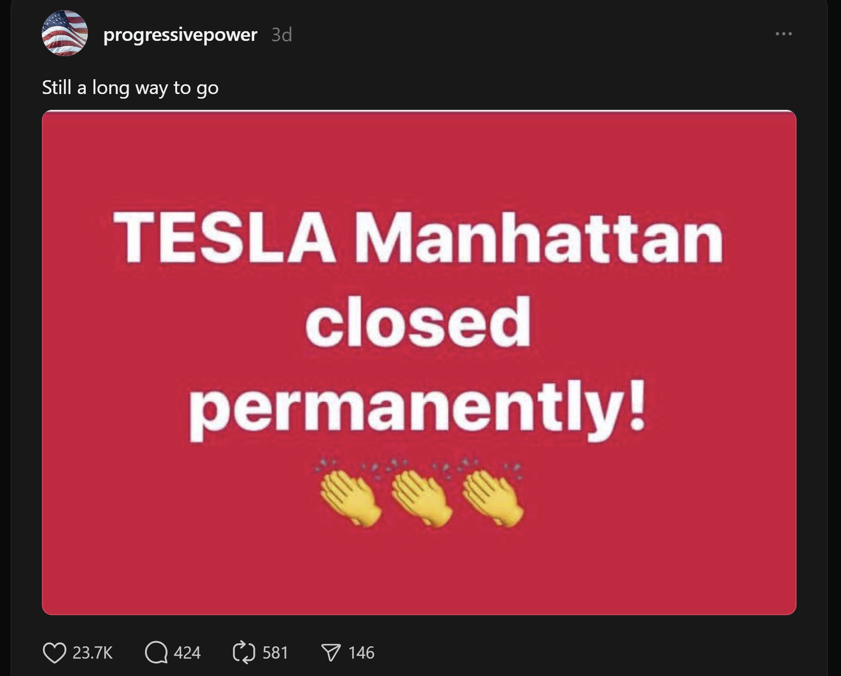 Fact Check Tesla Showroom In Manhattan Has NOT Closed Permanently As